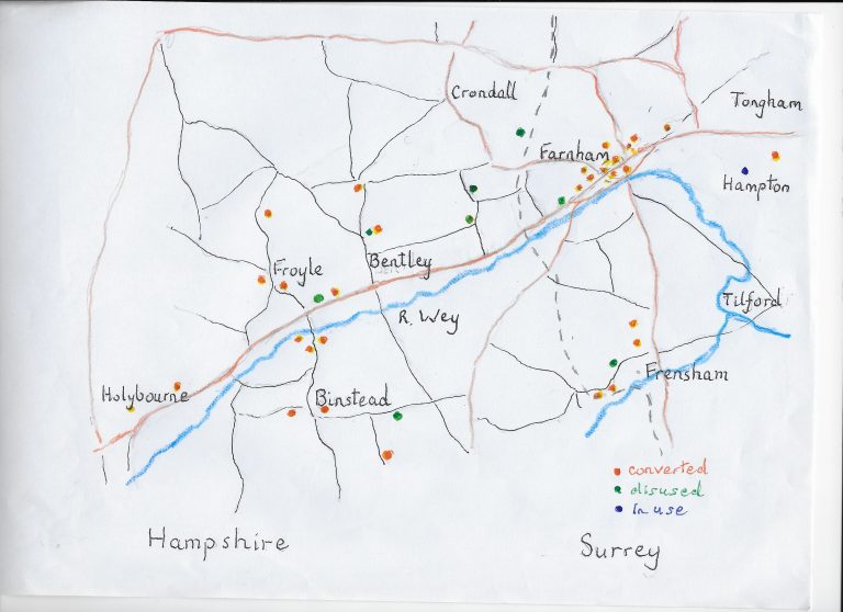 Surrey and Hampshire Farnham Oast and Hop Kiln History